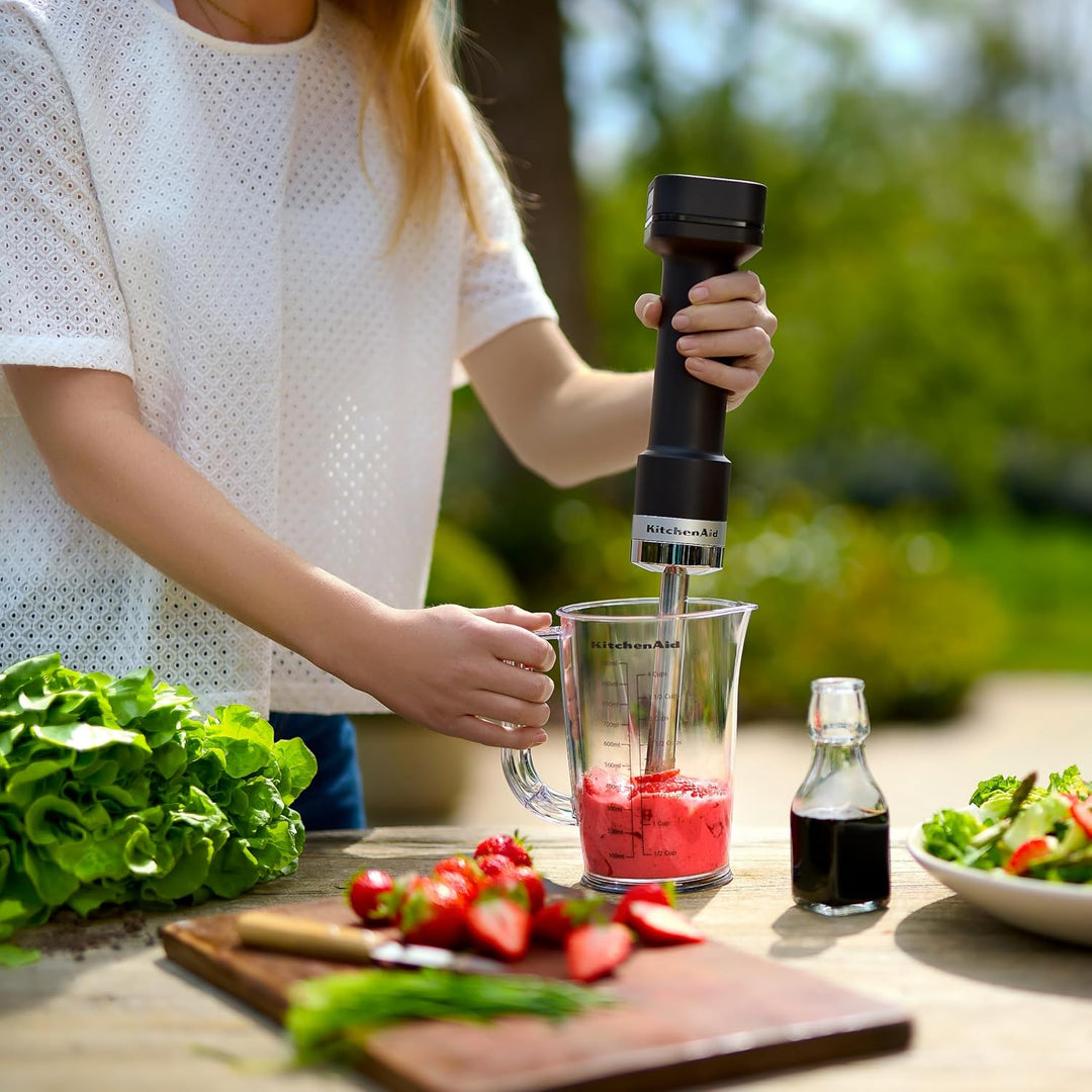 Kitchenaid Kabelloser Stabmixer I Kitchenaid Go I Tragbarer Stabmixer und sowie zusätzlichem Zerklei