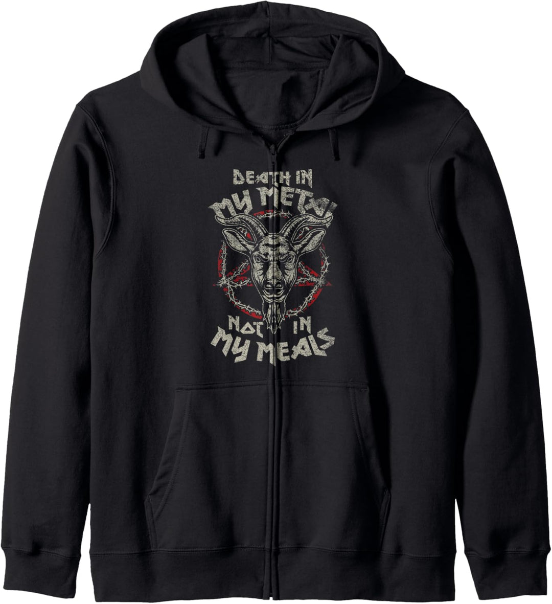 Death in my Metal not in my Music - Metal Veganer Festival Kapuzenjacke