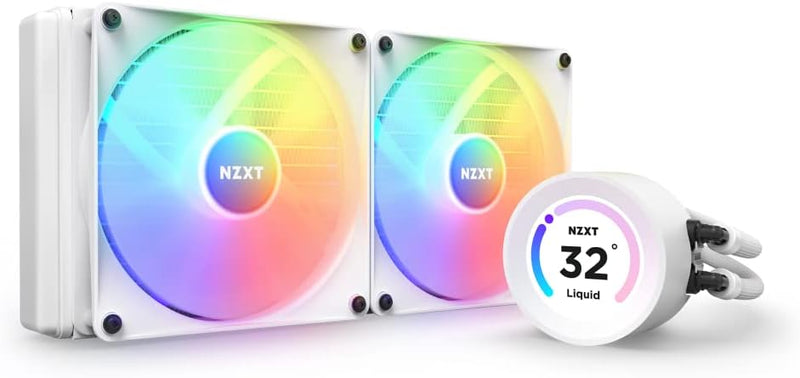 NZXT Kraken Elite 280 RGB - RL-KR28E-W1-280mm AIO CPU Wasserkühlung - 2,36" LCD Display 640x640-2x14