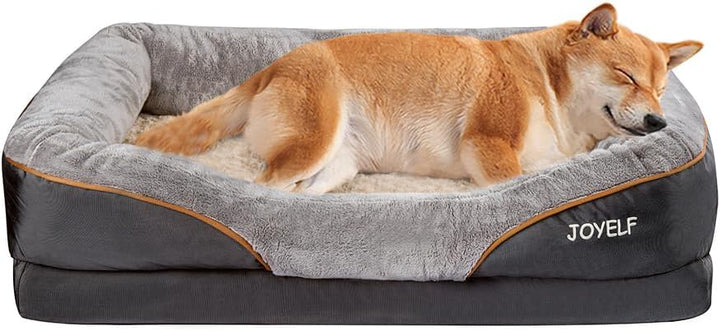 JOYELF Grosses Hundebett Memory Foam orthopädisches Hundebett & Hundesofa mit abnehmbarem waschbarem