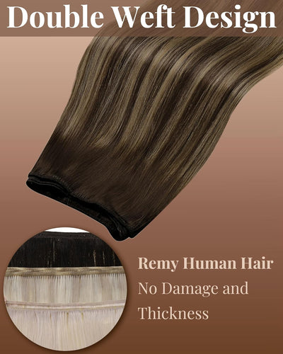 Hetto Braun Extensions Tressen Echthaar Remy Tressen Extensions Echthaar Braun Tressen Echthaar Exte