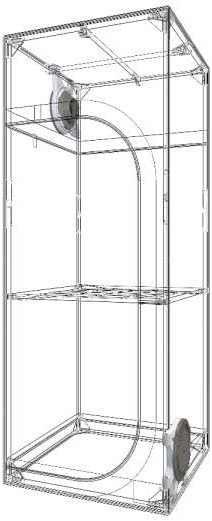 Armario de cultivo Secret Jardin Dark Street 60x60x158cm (DS60 V4.0)