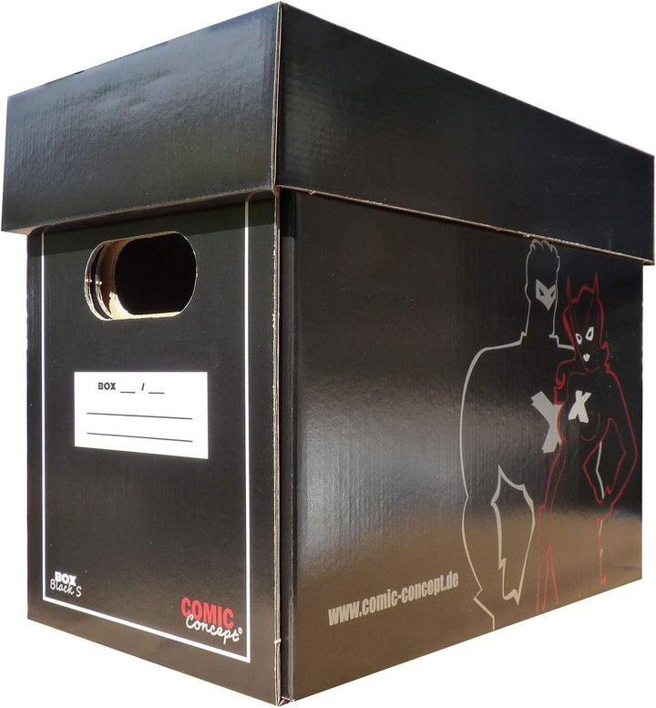 Comic Concept Set 10x Premium Comic Box (kurz) schwarz