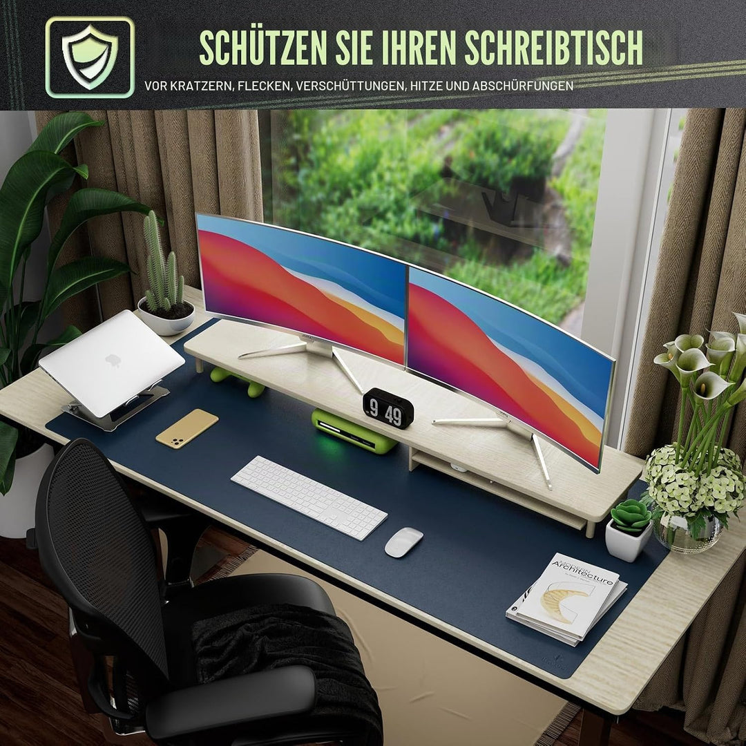 Knodel Tischunterlage, Schreibtischunterlage, 120 x 60cm PVC Tischunterlage, Laptop Tischunterlage,
