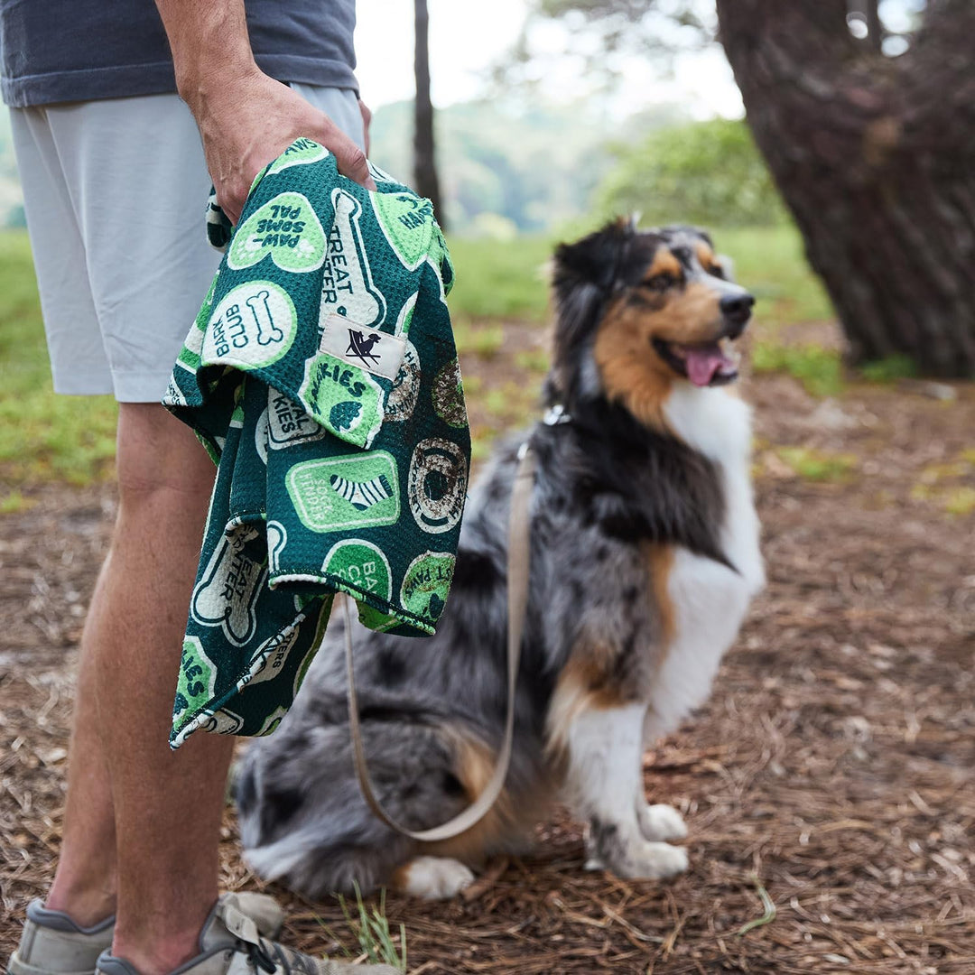 Dock &amp; Bay Hundehandtuch - Besonders saugfähig und schnell trocknendes Handtuch mit Tragetasche - 10