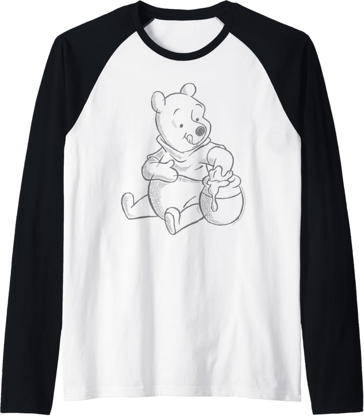 Disney Winnie the Pooh Sketch Raglan