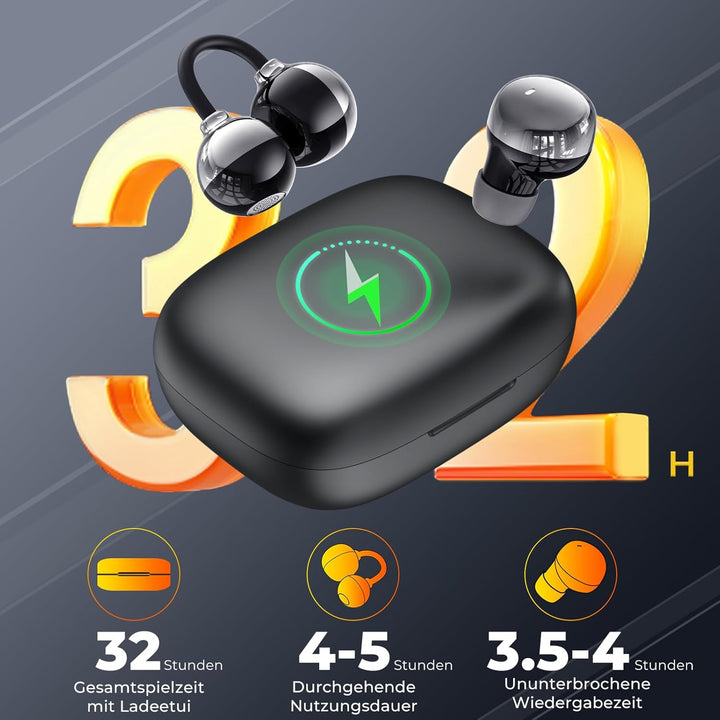 LESUN Open Ear Kopfhörer 5.4, Schlafkopfhörer für Seitenschlaf mit HiFi Deep Bass, Ultra kleine Ohrh
