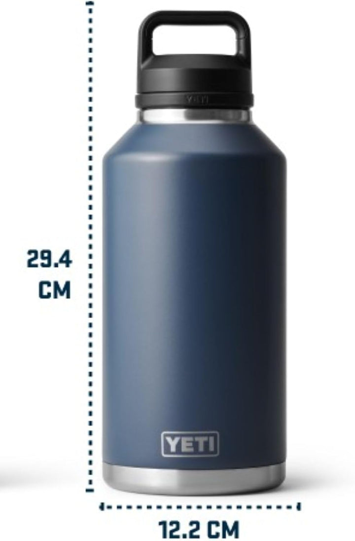 YETI Rambler Flasche Mit Chug-Verschluss, Black, 64 oz (1,9 L), Black