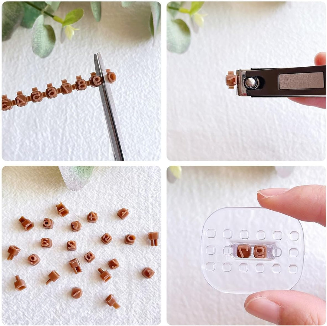 Keoker Zahlen- und Buchstabenstempel für Ton - Polymer Clay Stempel, tolle Arbeit mit Tonschneidern,