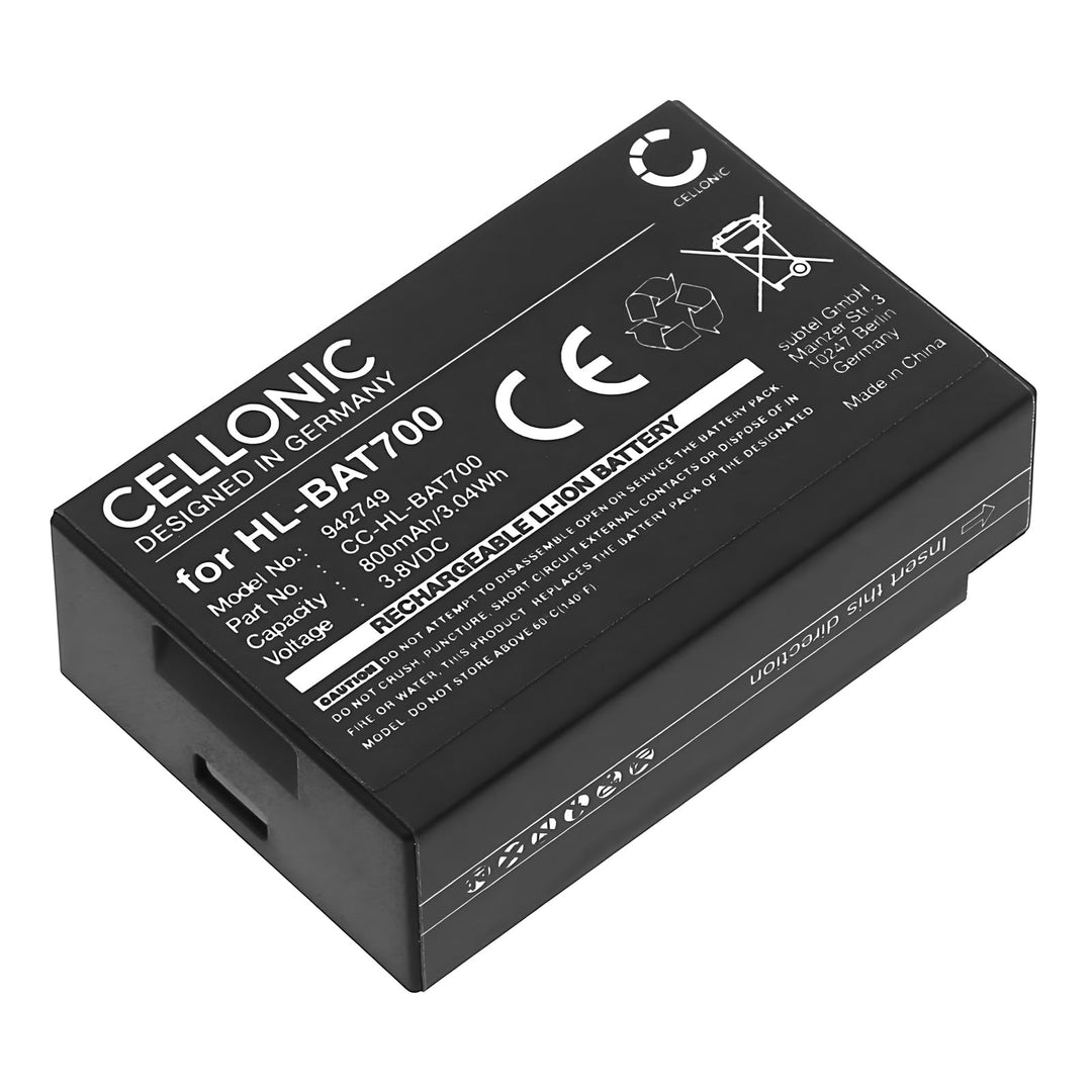 CELLONIC, Akku für Headset kompatibel mit Hollyland Solidcom C1, Solidcom C1 Pro (800mAh, 3.8V) Ersa