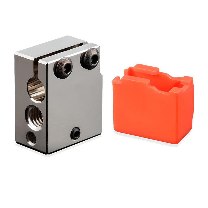 Super Print Volcano Heizblock plattierter Kupfer with Silicone Sock for Volcano Hotend,Prusa i3 Hote
