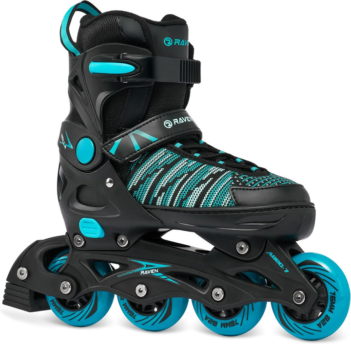 RAVEN Inline Skates Inliner für Kinder und Erwachsene OPTIONAL 2in1 mit Schlittschuhen verstellbar 4