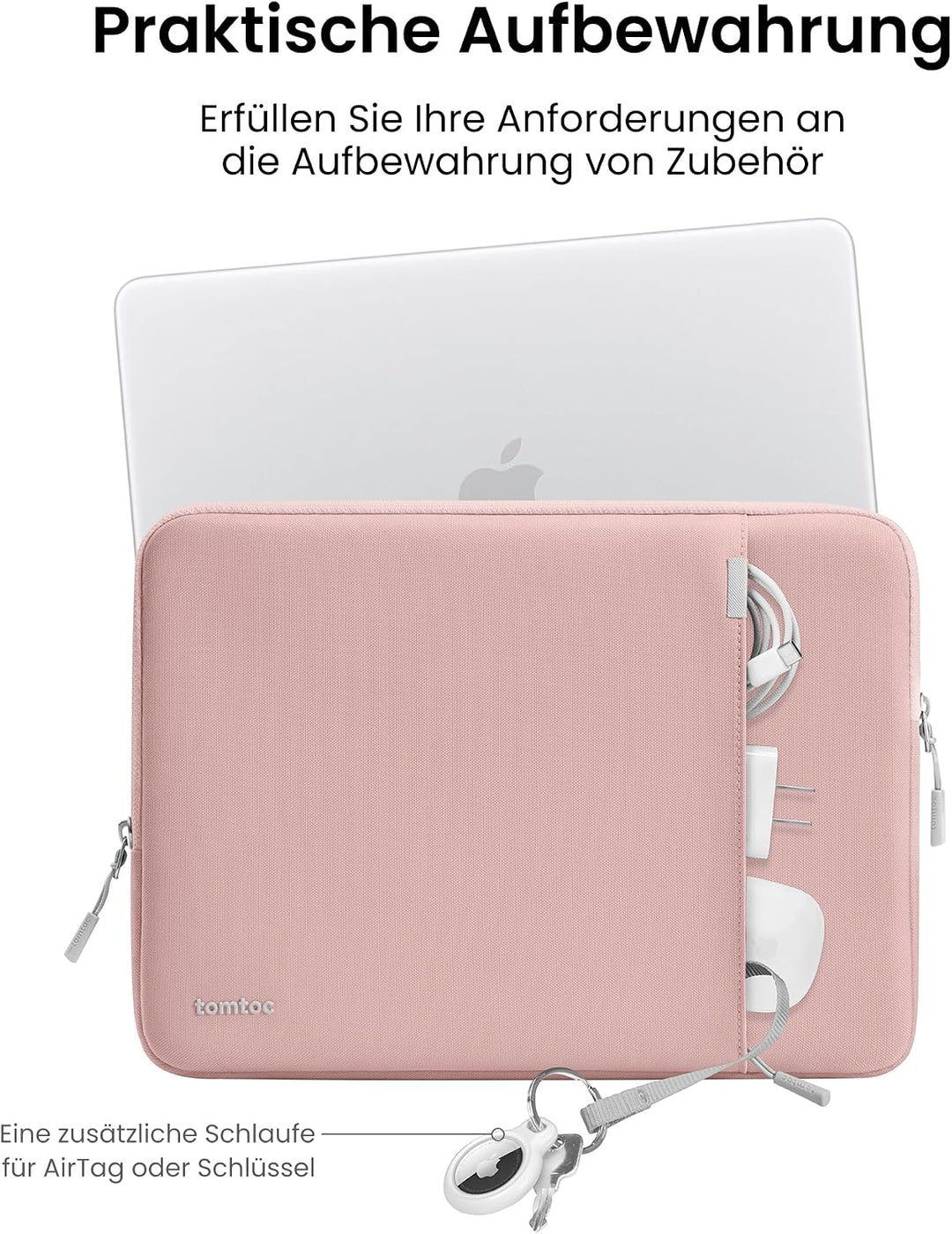 tomtoc 360° Tasche Hülle Entwickelt für 13 Zoll MacBook Neo A3404 (2026) mit A18 Pro Chip, Wasserabw