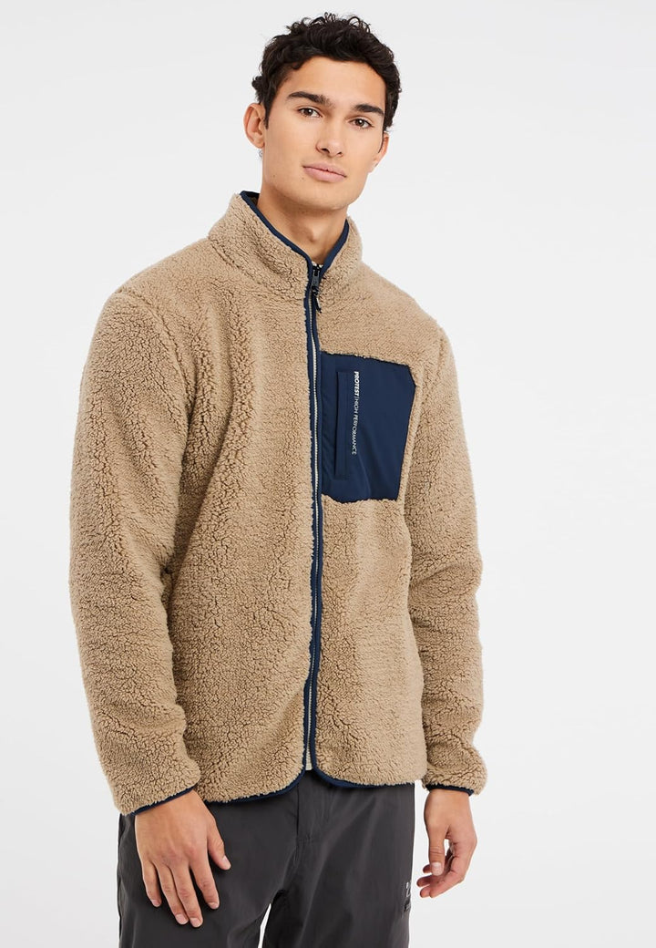 Protest Herren Oberteil Mit Durchgehendem Reissverschluss PRTTAVE XS BambooBeige, XS BambooBeige