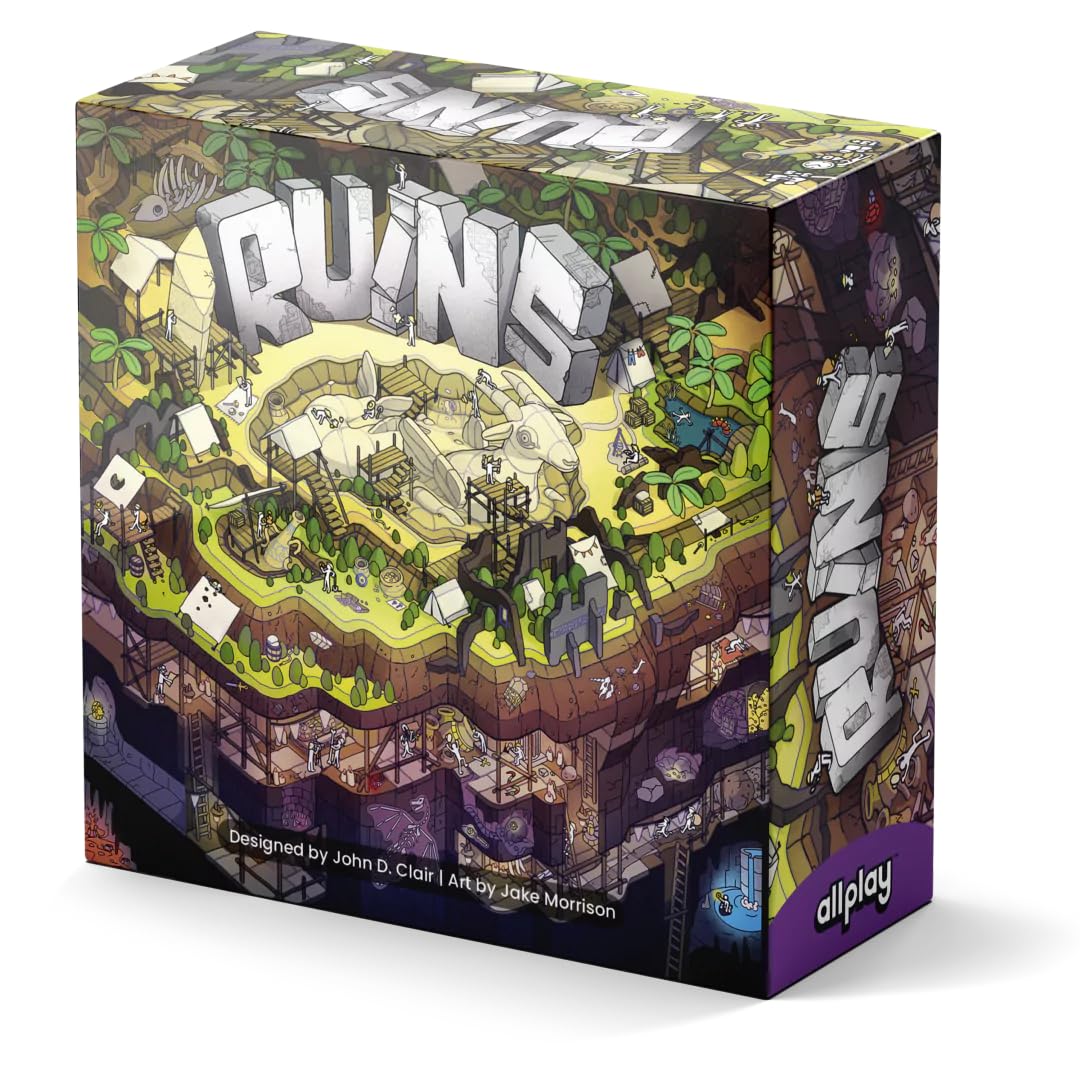 Ruins Card Game – Transparent Card-Crafting Shedding Game for 2-5 Players, Designed by John D. Clair