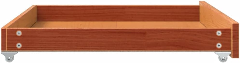vidaXL Schubladen für Tagesbett 2 Stk., Schublade mit Stauraum Rollen, Bettschublade Bettschubkasten