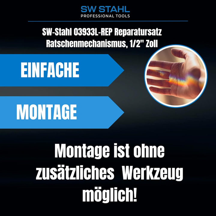 SW-Stahl 03933L-REP Reparatursatz Ratschenmechanismus 1/2 Zoll I Ratschen-Reparatur Set für Drehmome