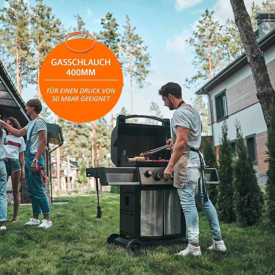 BOGAPRO Anti Vereisung Set - 2 Flaschen BBQ Adapter für mehr Reichweite inkl. Polybeutel