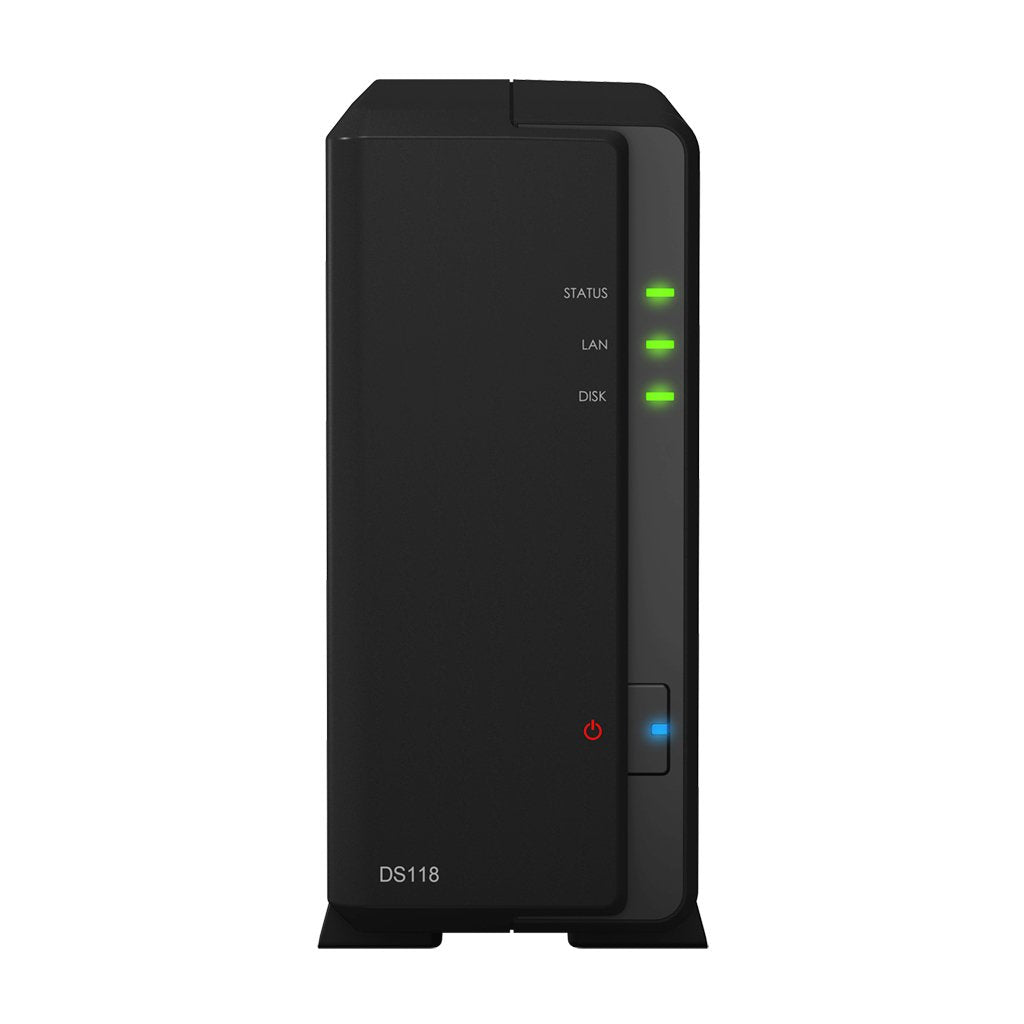 Synology DiskStation DS118 NAS/Storage Server Compact Ethernet LAN Black RTD1296 DS118 2 TB, DS118 2