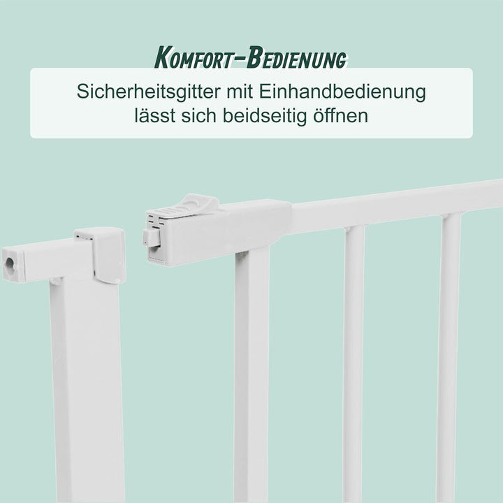 Relaxdays Treppenschutzgitter, 95–100 cm, ohne Bohren, Baby &amp; Kleinkind, Treppe &amp; Tür, Türschutzgitt