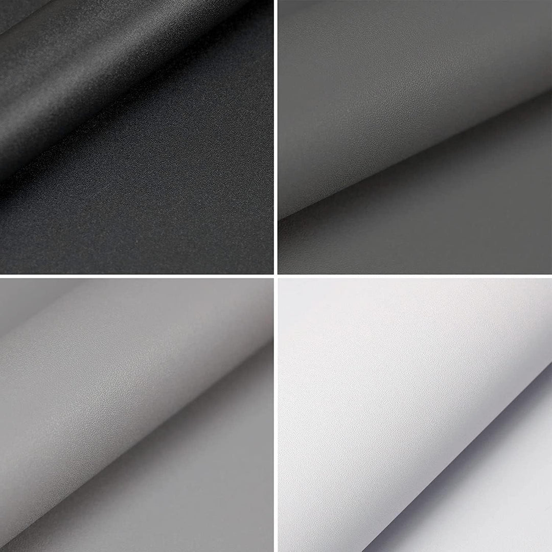 Hode Klebefolie Grau Matt 90X600cm Selbstklebende Möbelfolie für Möbel Wände Schrank Tischplatten Fe