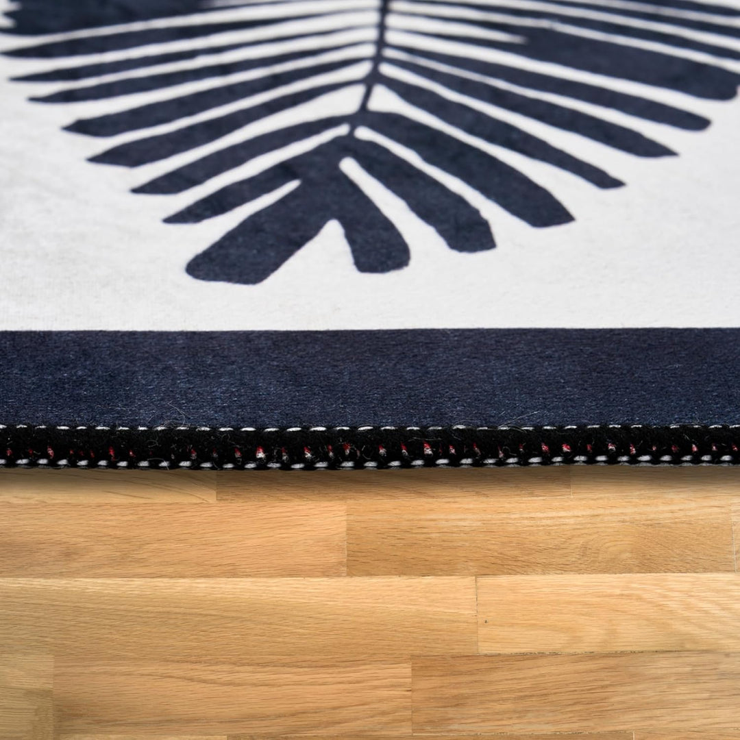 miqna Wohnzimmer Teppich Kurzflor Moderne geometrische rutschfeste Boden Flur Teppich Gel Läufer sch