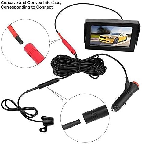 OBEST Auto Rückfahrkamera mit 4,3 Zoll Monitor Set, IP67 wasserdichte Parkkamera Einparkhilfe System