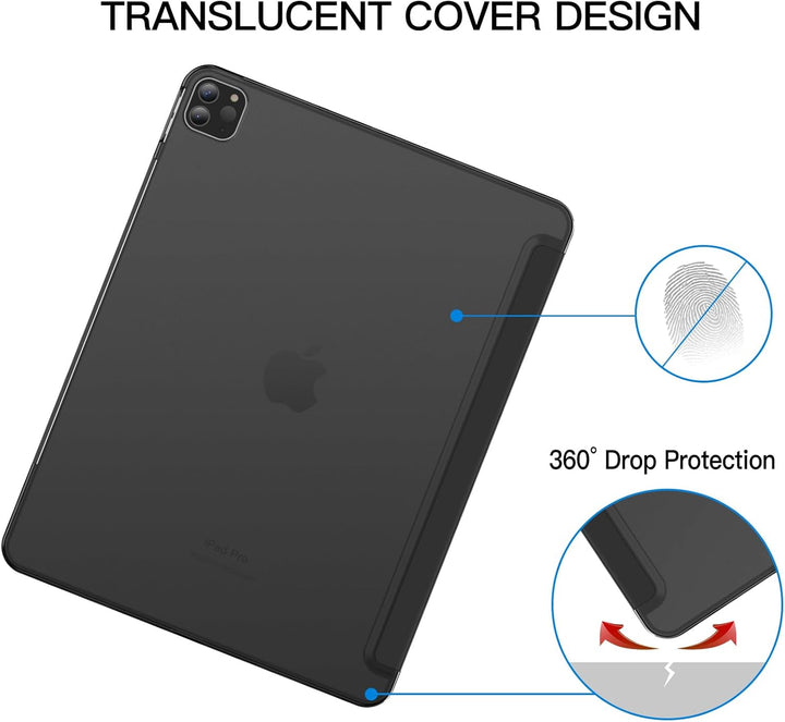 JETech Hülle für iPad Pro 12,9 Zoll (6./5. Generation, Modell 2022/2021), Unterstützung Pencil Aufla