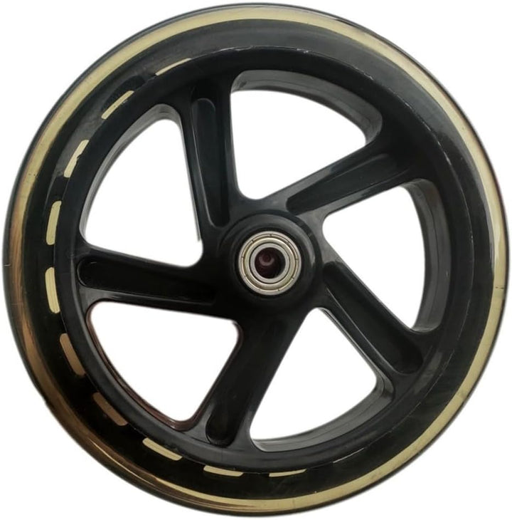 2er-Pack Scooter-Rad, 125mm - 200mm Scooter-Räder mit Lagern für Scooter, Rollschuhe, Trolleys, Loch
