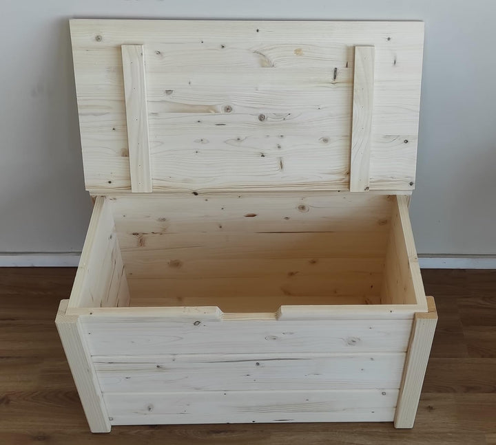 TOTAL WOOD 2012 Truhebank sitzbank sitztruhe truhen banktruhe aus Holz 100x40x45H cm, 100X40X45