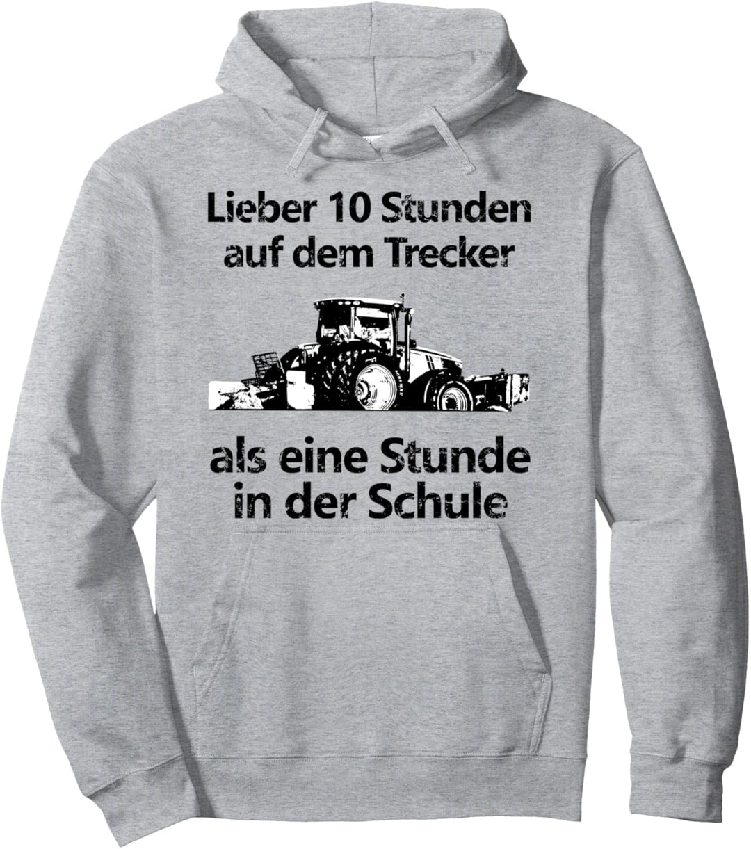 Landwirtschaft Landwirt Bauer Trecker Traktor Schule Kinder Pullover Hoodie