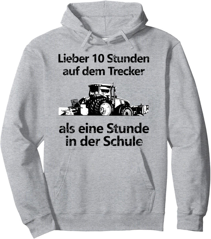 Landwirtschaft Landwirt Bauer Trecker Traktor Schule Kinder Pullover Hoodie