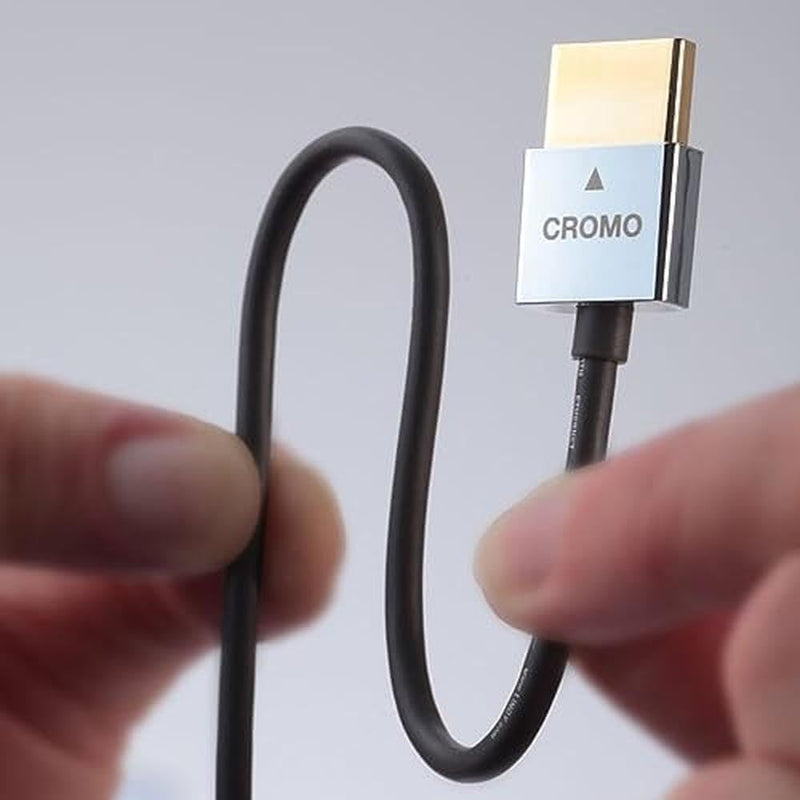 LINDY 41682 - HDMI-Kabel auf Typ Mini-HDMI A/D 4.5 Meter CROMO Slimline High Speed, 4K@60Hz HDMI 2.0