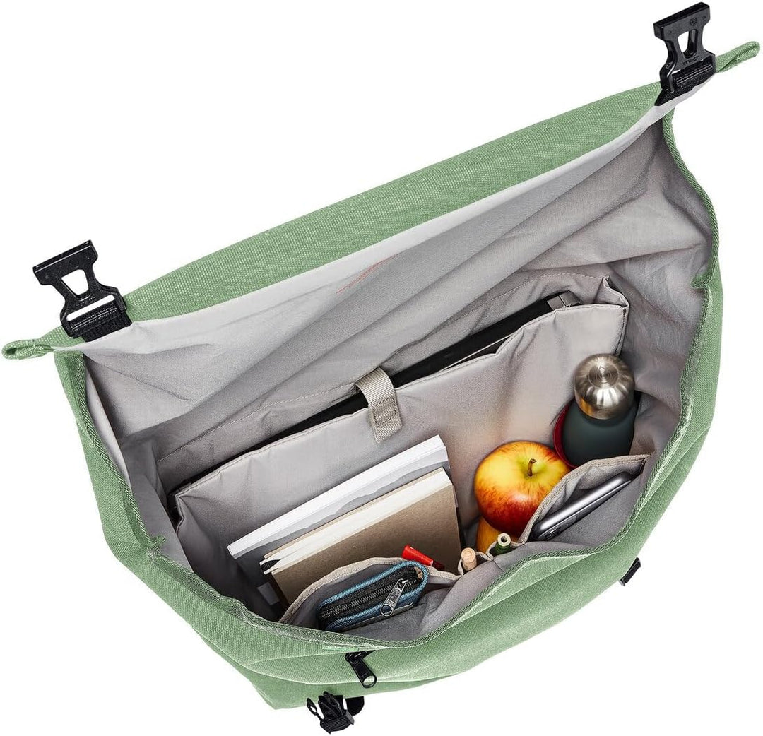 VAUDE Fahrradtasche für Gepäckträger Augsburg IV Einheitsgrösse Willow Green, Einheitsgrösse Willow