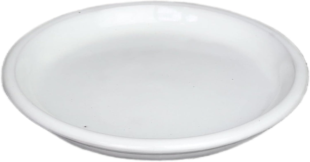 Teller/Untersetzer weiss glasiert 42cm