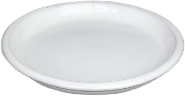Teller/Untersetzer weiss glasiert 42cm