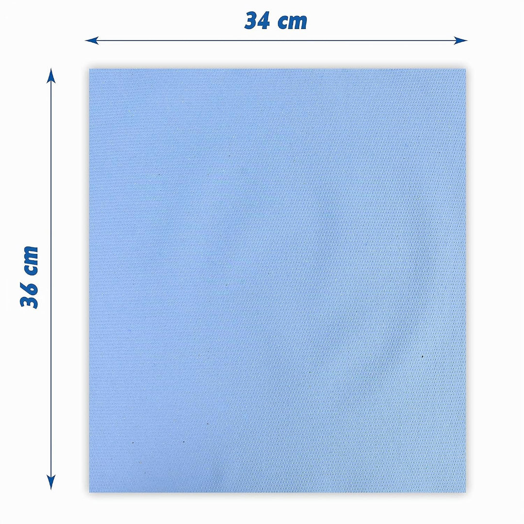 Funny Putzpapierrollen, 3 lagig, blau, circa 36 cm, 1000 Blatt, 1er Pack (1 x 1 Stück)