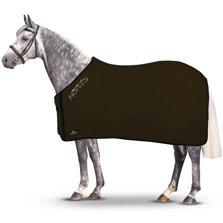 Horses, Fleece Pferdedecke, Basismodell, weich und bequem, ideal für Transport und Feierabend, Gröss