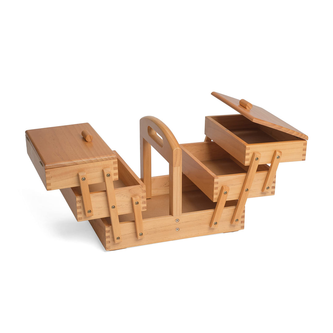 Hobby Gift GB8450 Holz Cantilever Sewing Hobby Craft Aufbewahrungsbox, 3-Stufen, 23 x 31 x 25.2cm, 3