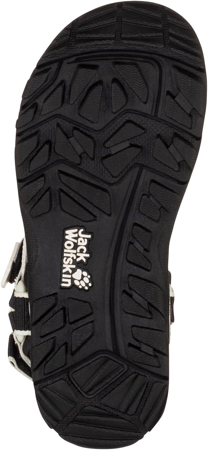 Jack Wolfskin Unisex Kinder Seven Seas 3 K Freizeitsandale 27 EU Schwarz, 27 EU Schwarz