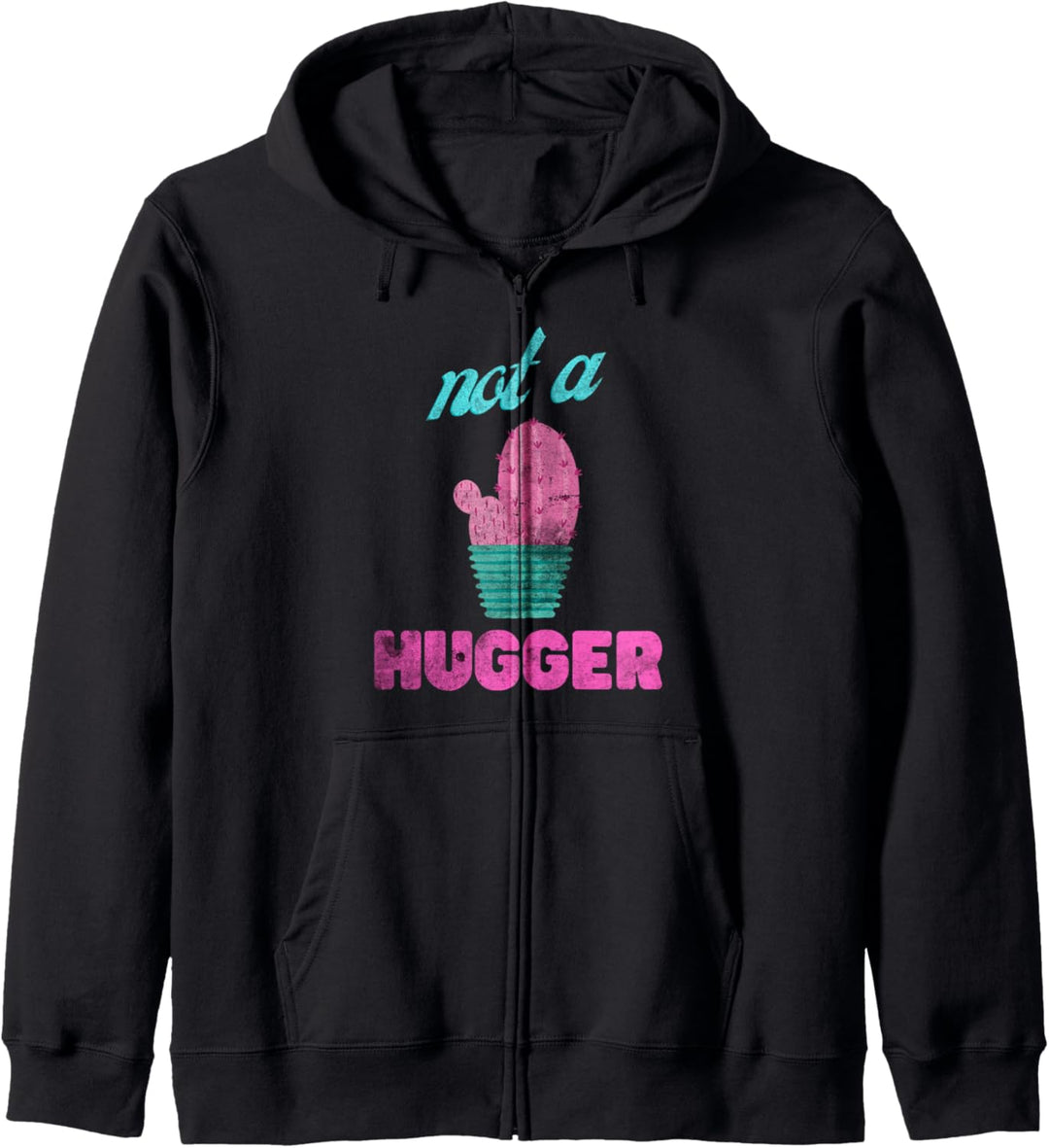 Funny Not A Hugger Introvert Gifts Anti Social Cactus Plant Kapuzenjacke
