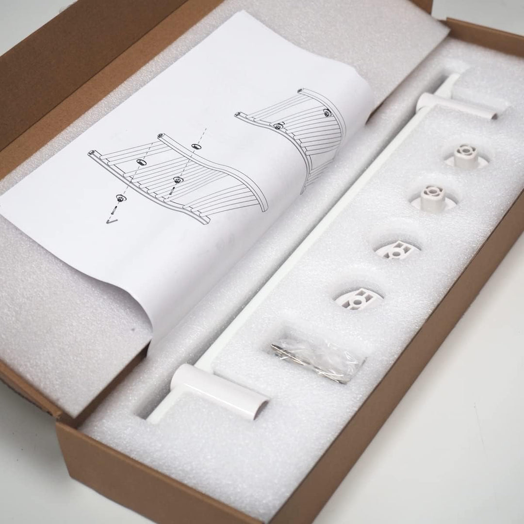 WITEN&NOCK Handtuchstange gerade für Design-Badheizkörper Ovalrohren Handtuchhalter Heizungszubehör