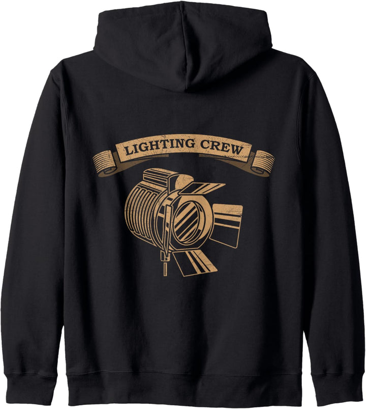 LIGHTING CREW Lichttechniker Veranstaltungstechniker Kapuzenjacke
