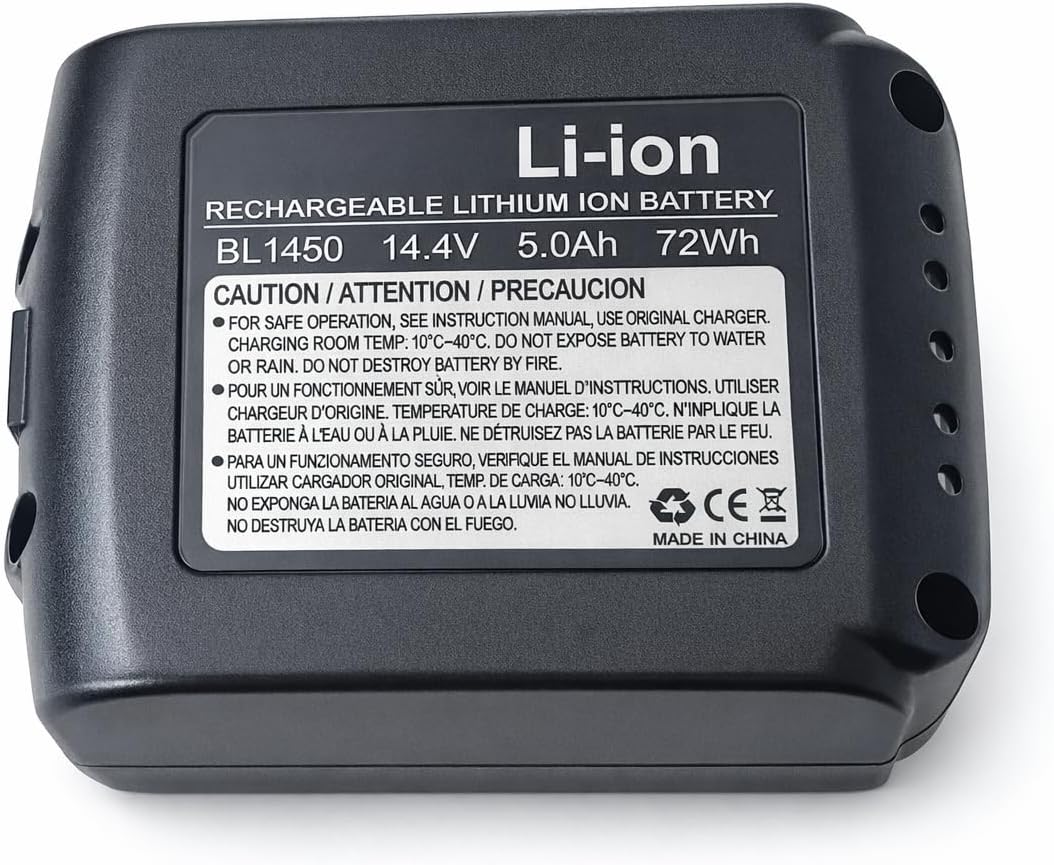 14.4V 5000mAh Werkzeug akku Li-Ion ersetzen für makita BL1450 BL1430 BL1430B BL1415 BL1440 BL1450 19