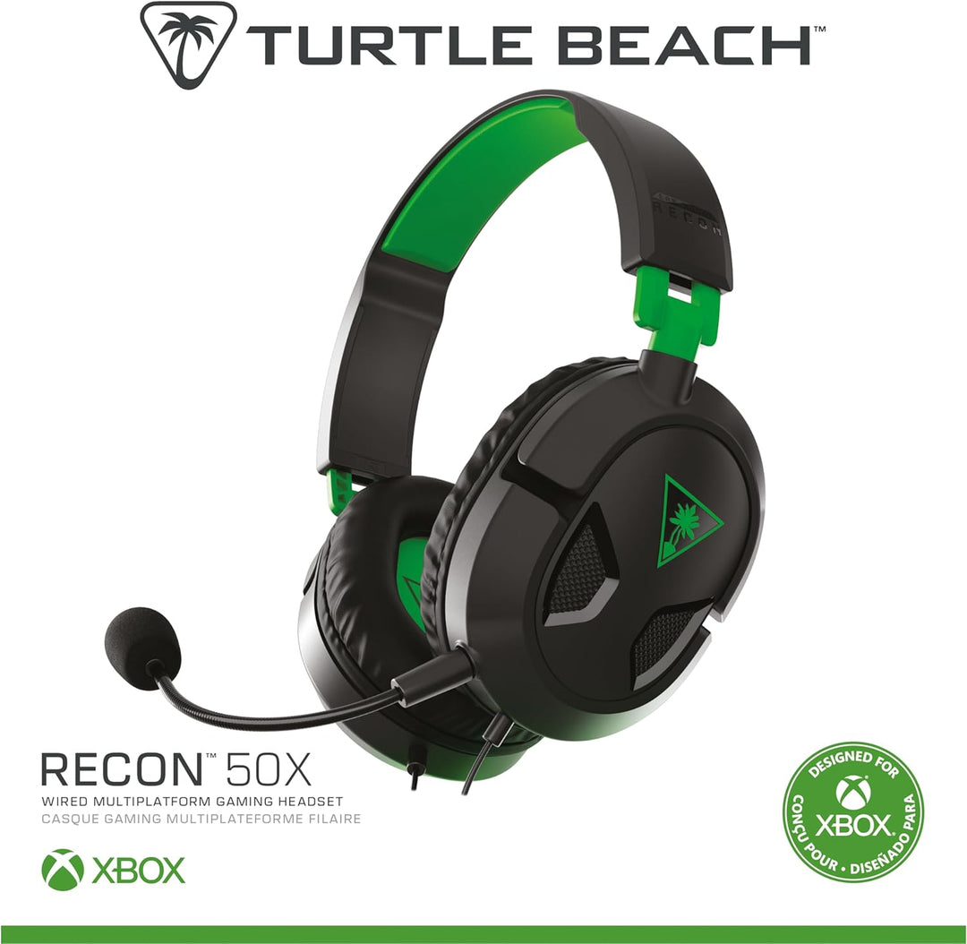 Turtle Beach Ear Force Recon 50X Binaural Kopfhörer Schwarz, Grün – Kopfhörer (Xbox One, Playstation