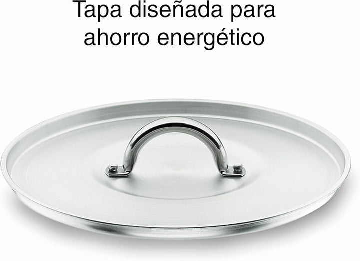 Lacor 20134 Hoher Suppentopf mit Deckel 34 cm, Silber 34 Ø(cm) / 34 h(cm), 34 Ø(cm) / 34 h(cm)