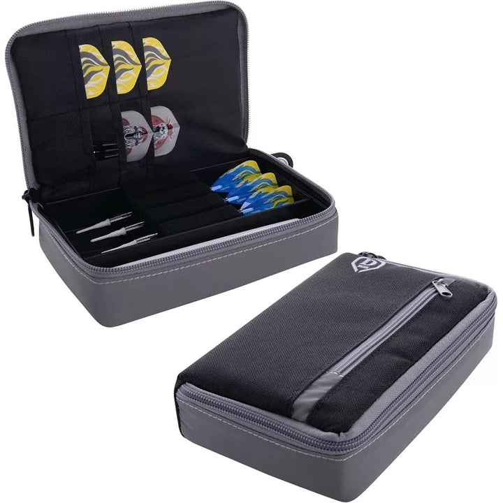 ONE80 The Dartbox Dart Chase D Box Darttasche für Darts Dart Wallet Dart Cases Grau, Grau