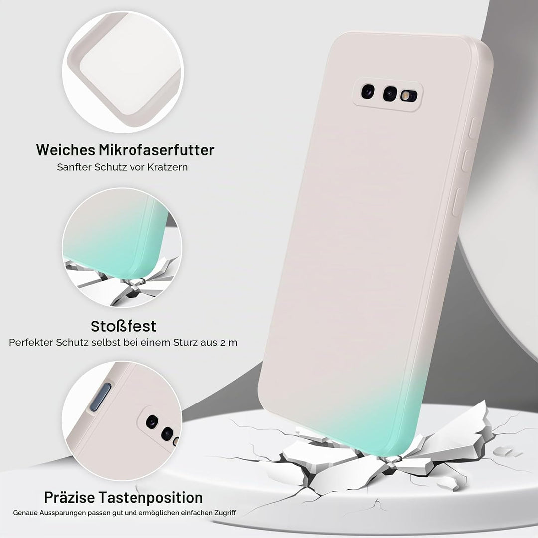 GiiYoon Silikonhülle Kompatibel mit Samsung Galaxy S10e, Ganzkörperhülle, seidig weiche Haptik Handy