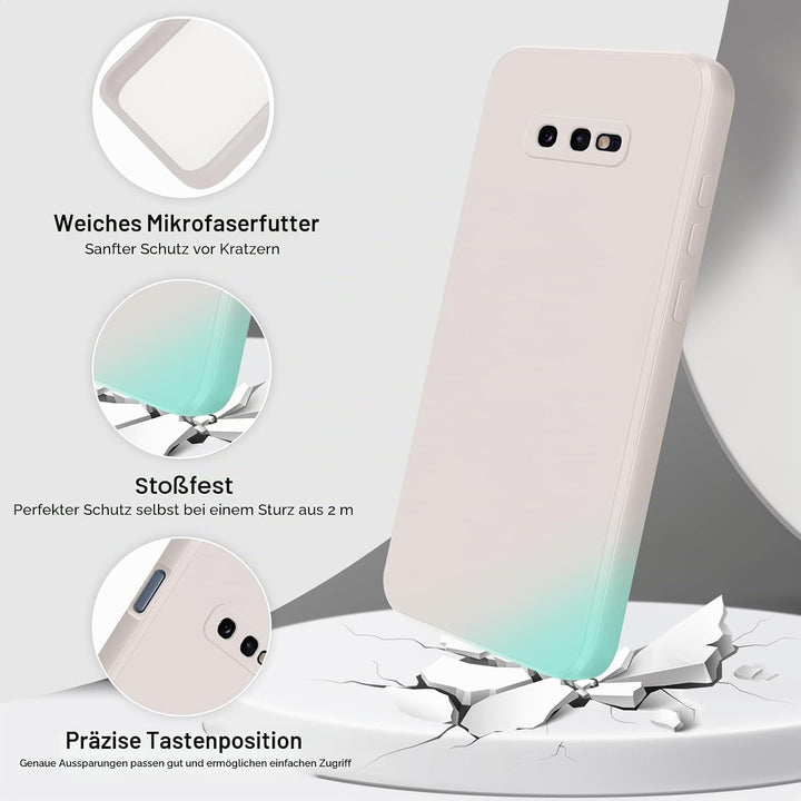 GiiYoon Silikonhülle Kompatibel mit Samsung Galaxy S10e, Ganzkörperhülle, seidig weiche Haptik Handy