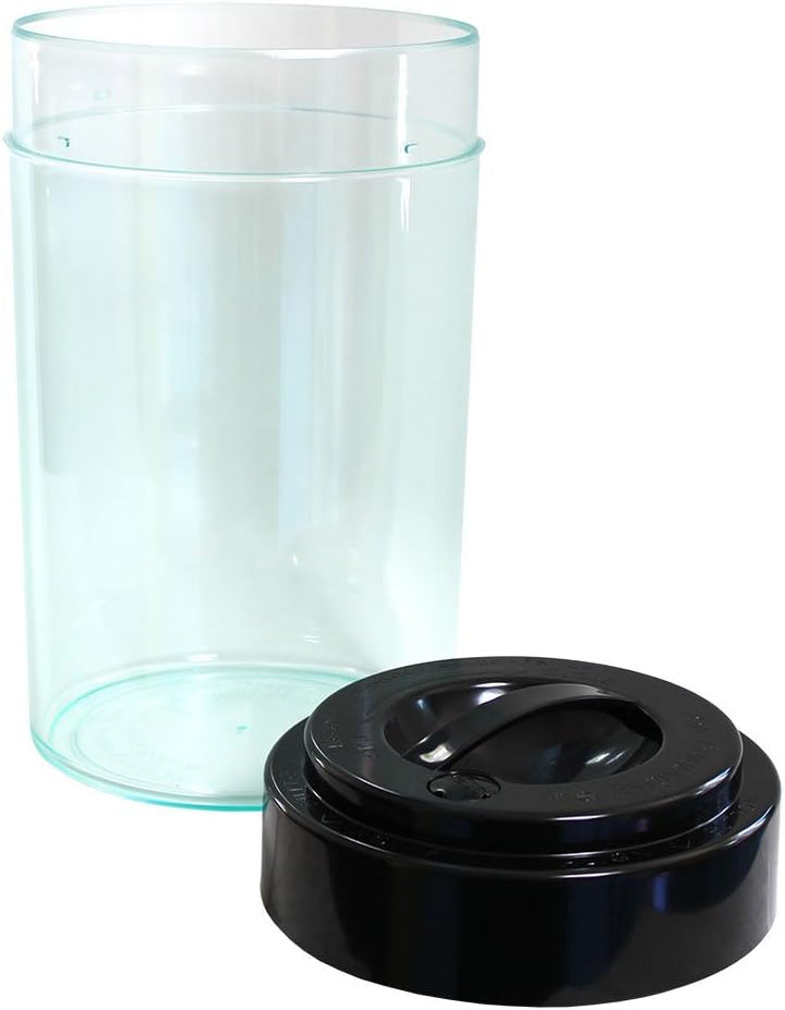 Tightvac EverythingVac Aufbewahrungsbehälter für trockene Waren, 2,3 kg, transparenter Körper/Schwar